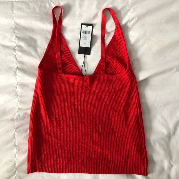 Red Knit Tank - Picture 2 of 3
